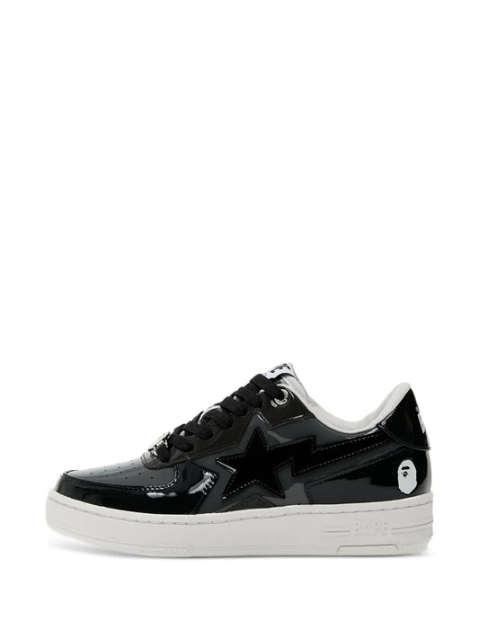 A BATHING APE? Sta Icon Patent Leather Low-Top