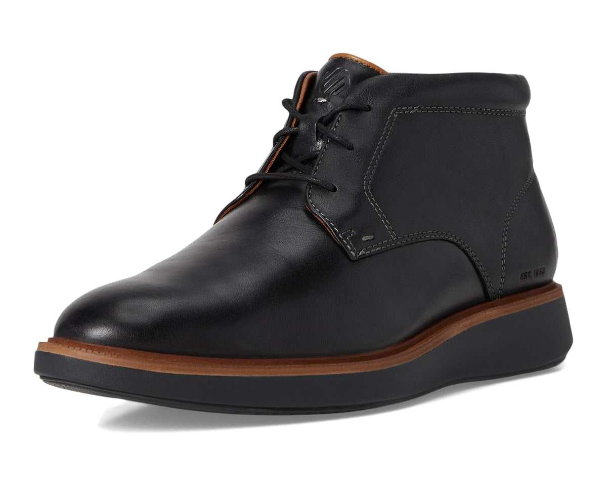 Men's Johnston & Murphy Xc+ Parker Chukka Black Waterproof Full Grain