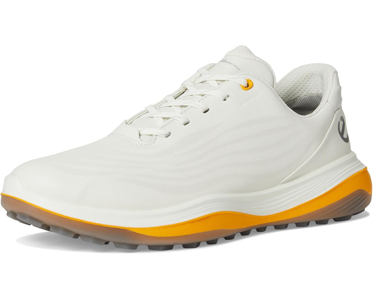 Men's ECCO Golf LT1 Hybrid Waterproof White/Sunrise