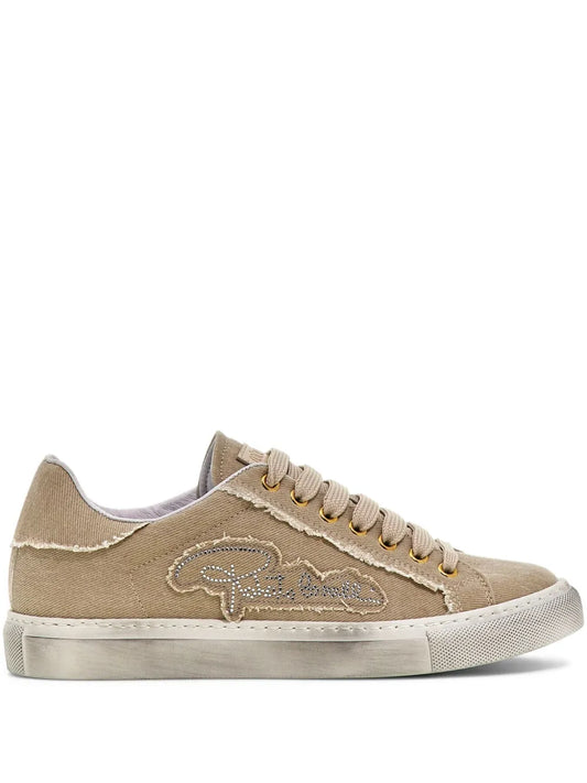 Roberto Cavalli Logo-Studded Lace-Up