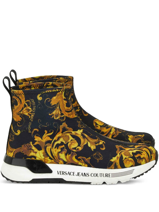 Versace Jeans Couture Baroque-Print Slip-On