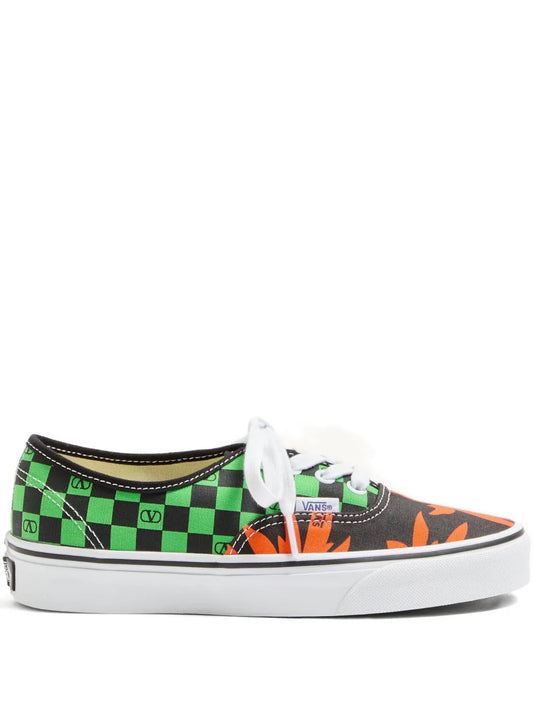 Valentino Garavani X Vans Checkerboard Tropical Leaves