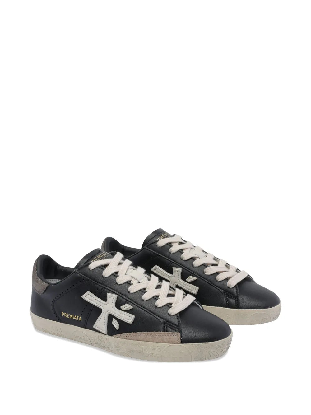 Premiata Logo-Detail Round-Toe