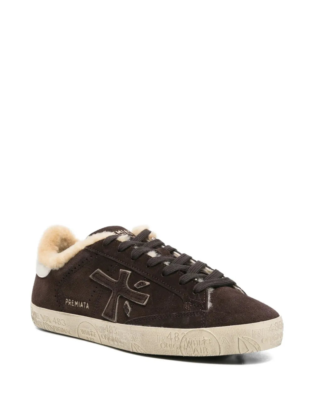 Premiata Steven Shearling-Lined Suede
