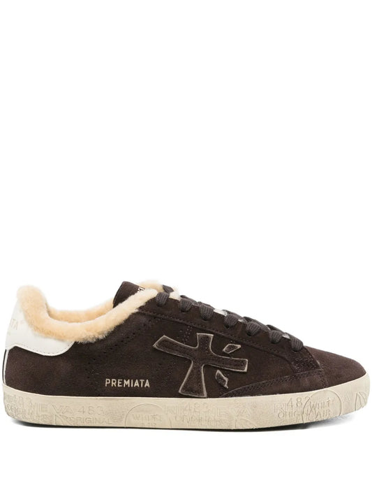 Premiata Steven Shearling-Lined Suede