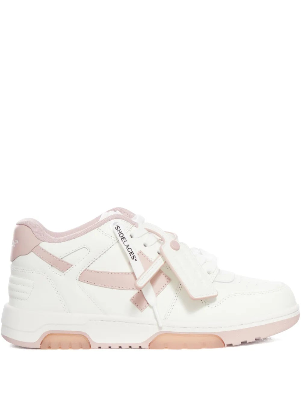 Off-White Lace-Up Panelled Leather