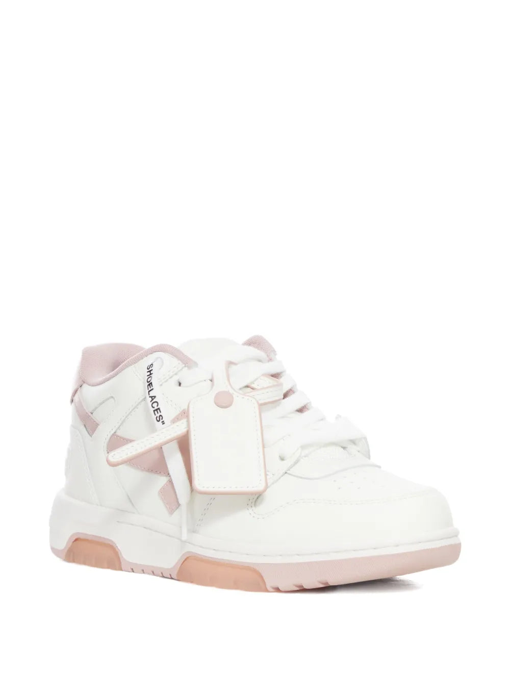 Off-White Lace-Up Panelled Leather