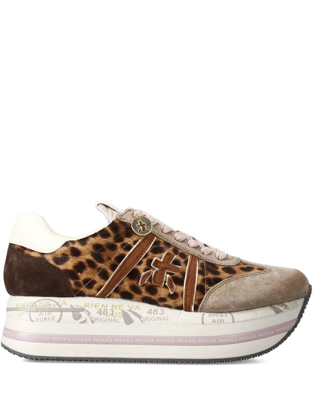 Premiata Beth 7741 Leopard-Print Platform