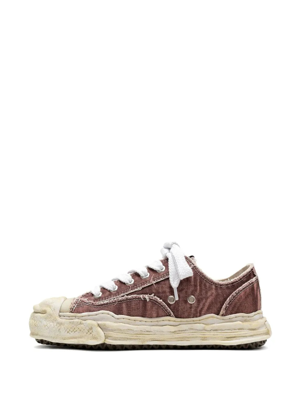 Maison MIHARA YASUHIRO Hank Blached Washed Low-Top