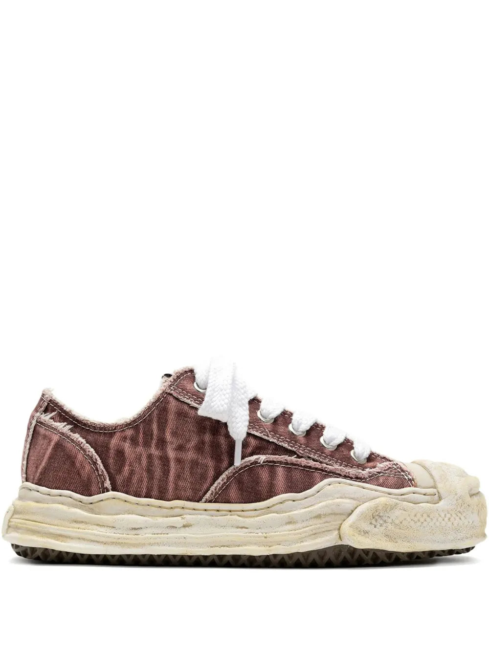 Maison MIHARA YASUHIRO Hank Blached Washed Low-Top