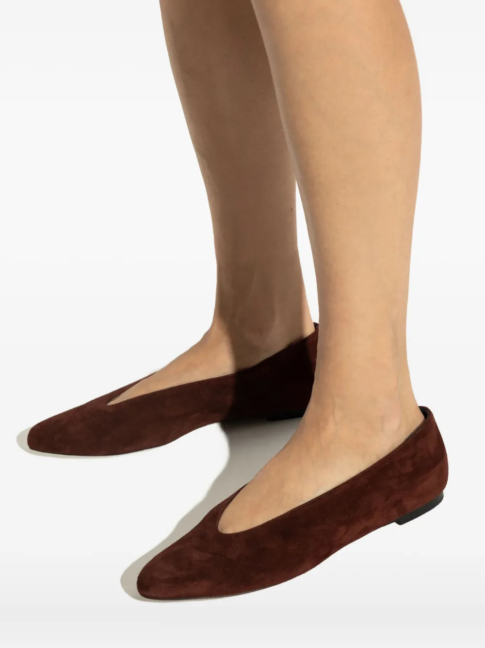 NEOUS Suede Pointed-Toe Flats