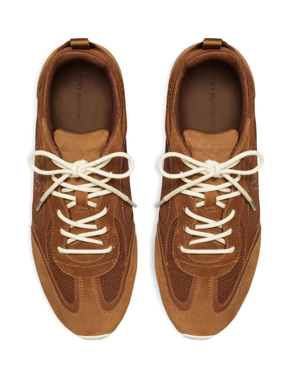 Tory Burch Leather Mesh Panel Trainers