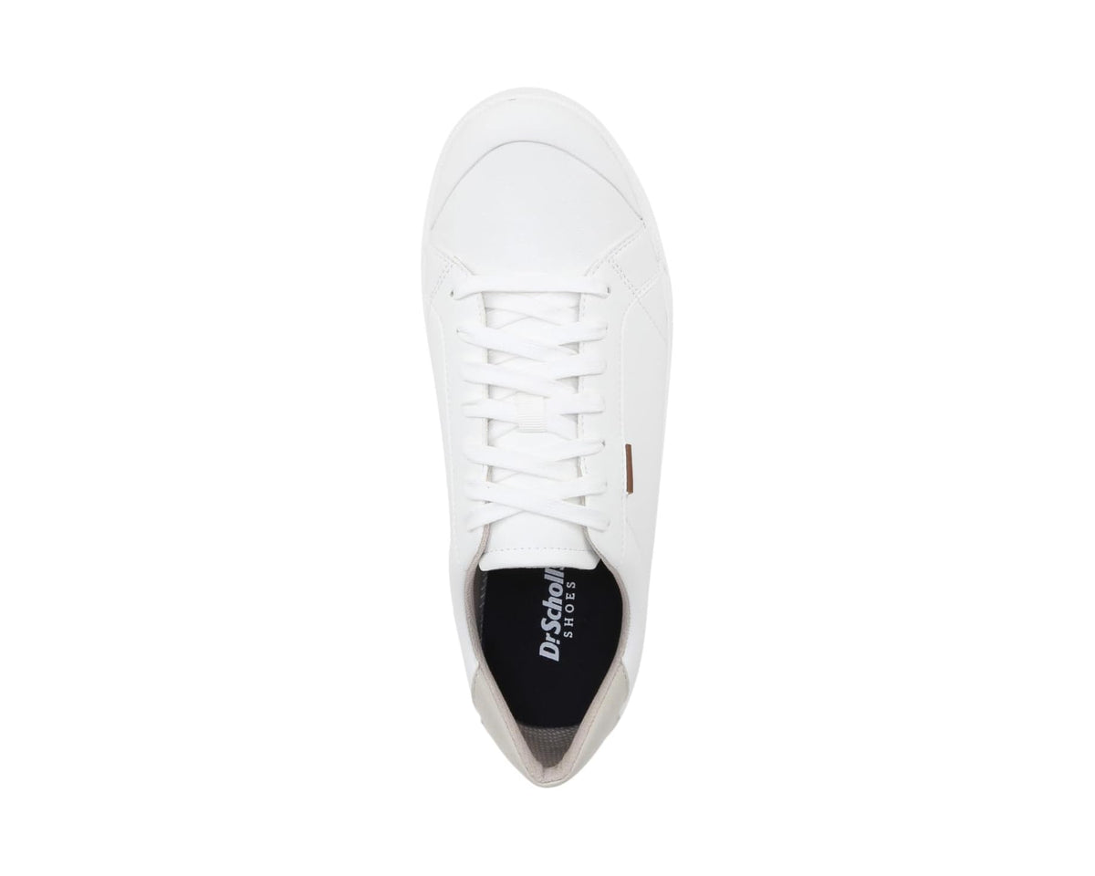 Men's Dr. Scholl's Time Off Lace Up Sneaker White Smooth