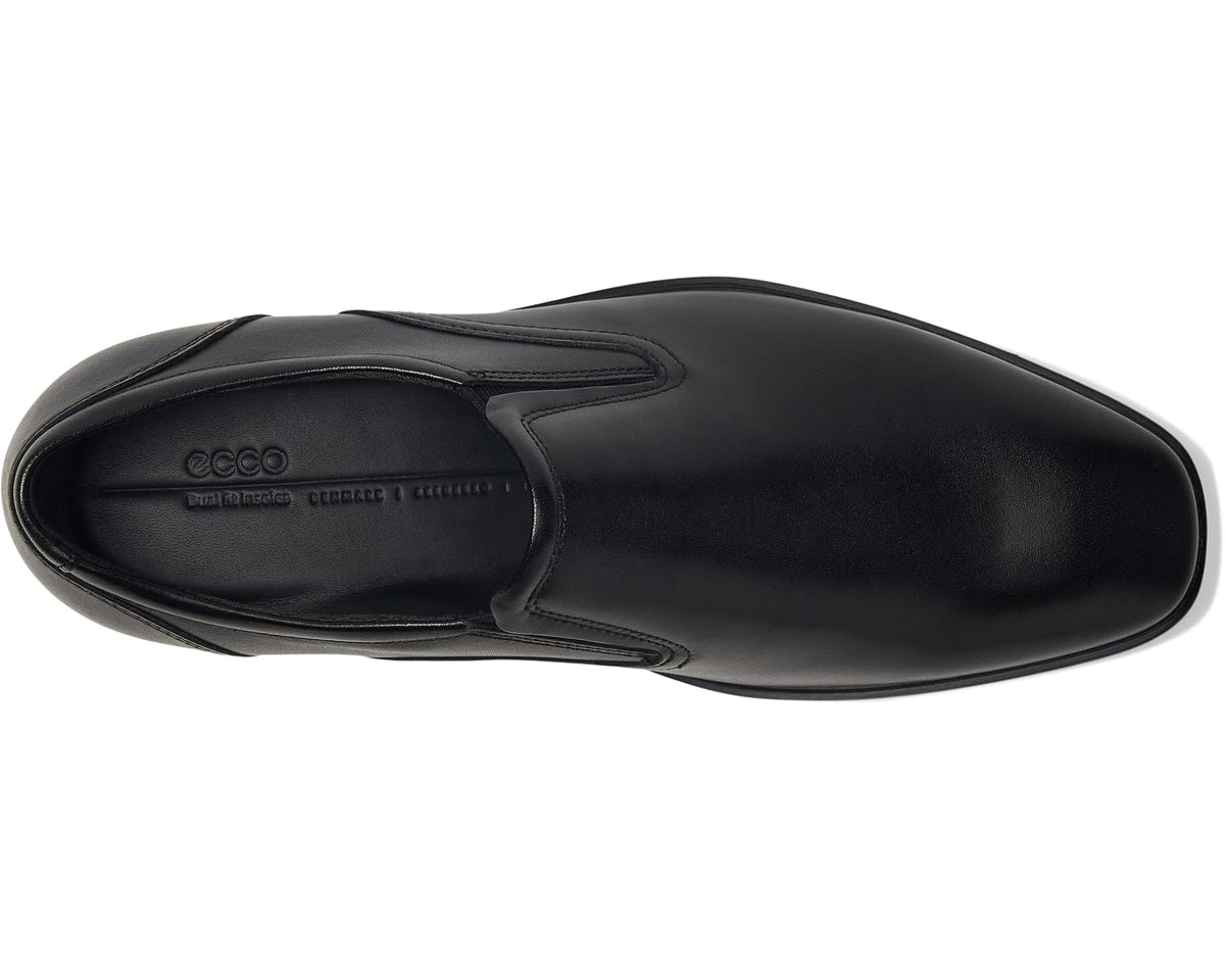 Men's ECCO Milan Plain Toe Slip On Loafers Black