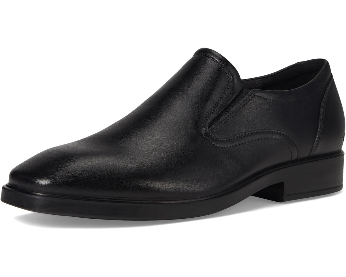 Men's ECCO Milan Plain Toe Slip On Loafers Black