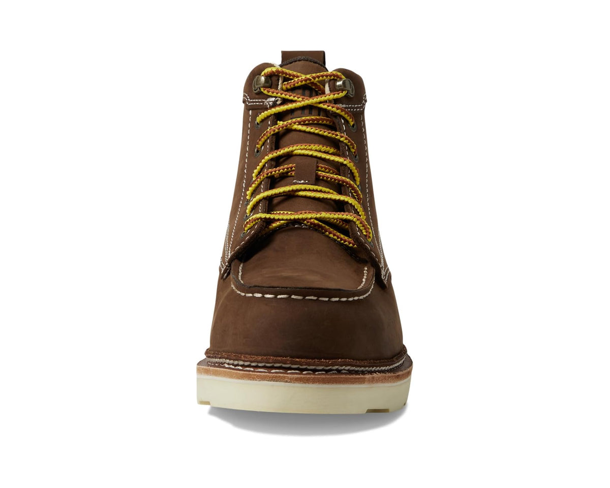 Men's Frye The Safety-Crafted Work Boots Dark Brown