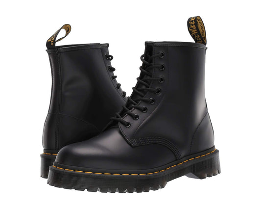 Unisex Dr. Martens 1460 Bex Smooth Leather Lace Up Boots Black Smooth