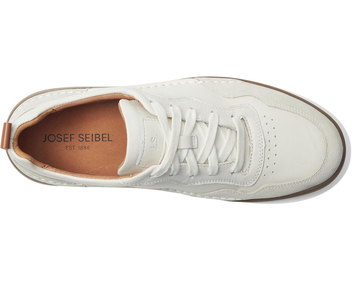 Men's Josef Seibel Cleve 01 White Mal·Suede
