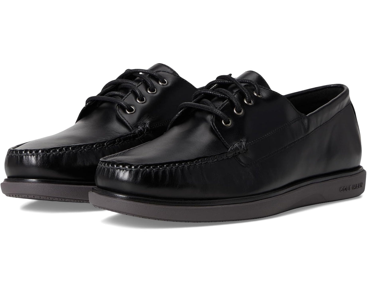 Men's Cole Haan Grand 4-Eye Loafers Black Nubuck/Pavement