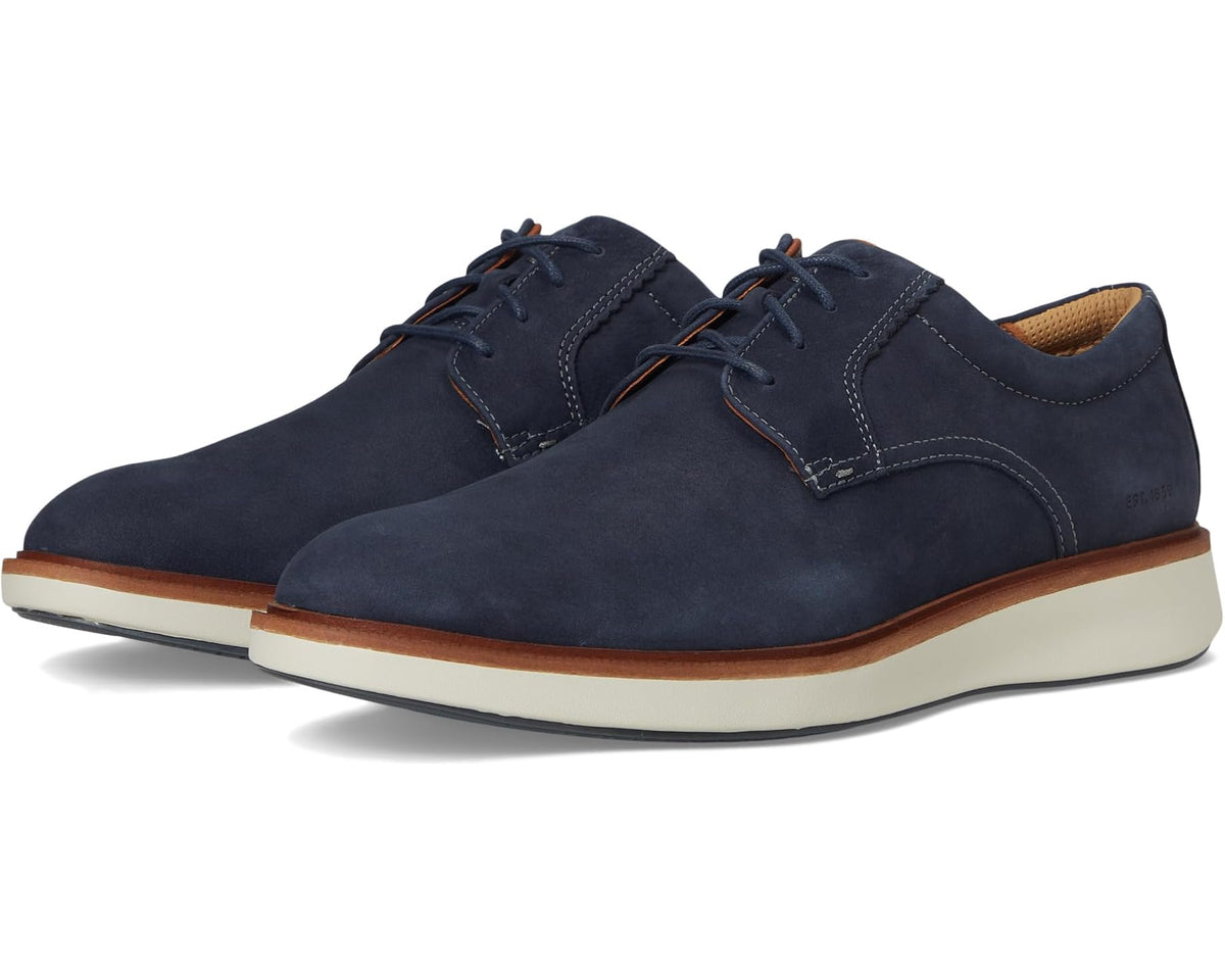 Men's Johnston & Murphy XC+ Parker Plain Toe Navy Waterproof Nubuck