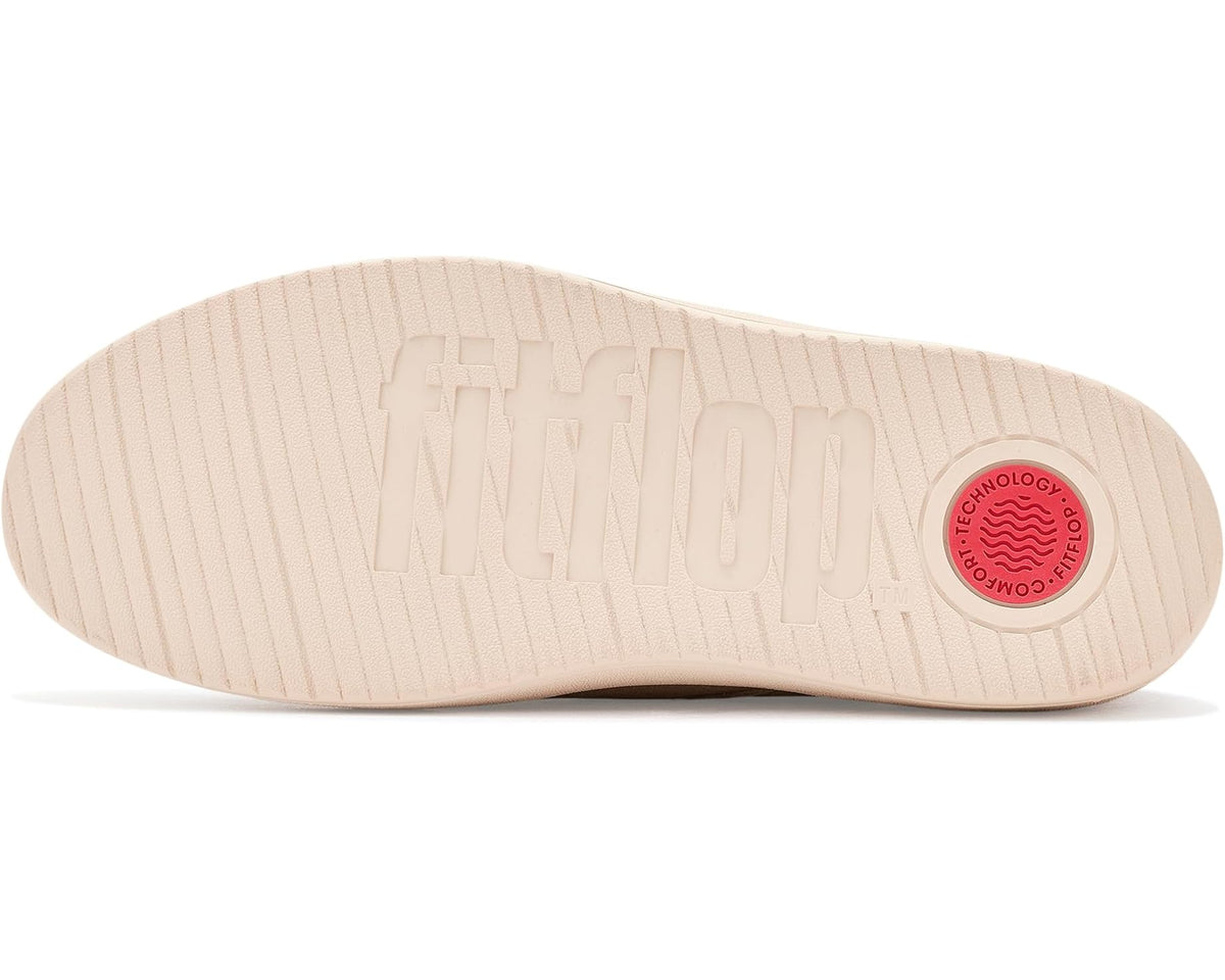 Men's FitFlop Craft-Q Suede Lace-Up Moc Derby Loafers Faded Sand