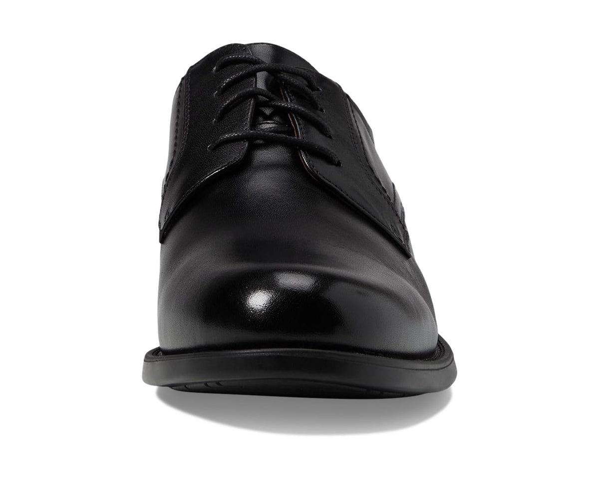 Men's Florsheim Midtown Plain Toe Oxford Black Smooth