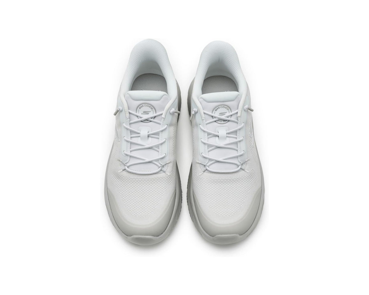 Men's SKECHERS Performance Go Walk Max Cushioning Hyper Burst Zoltar Hands Free Slip-in White/Gray