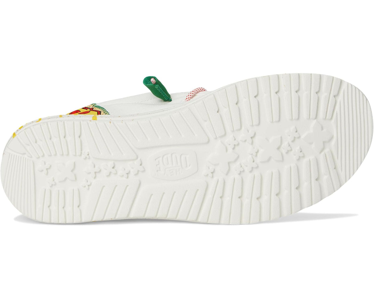 Men's Hey Dude Wally Funk TMNT Pizza White/Red