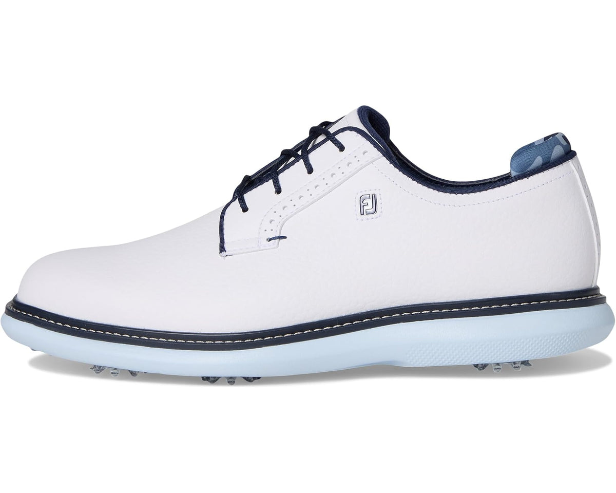Men's FootJoy Traditions Blucher White/Sky Blue/Camo