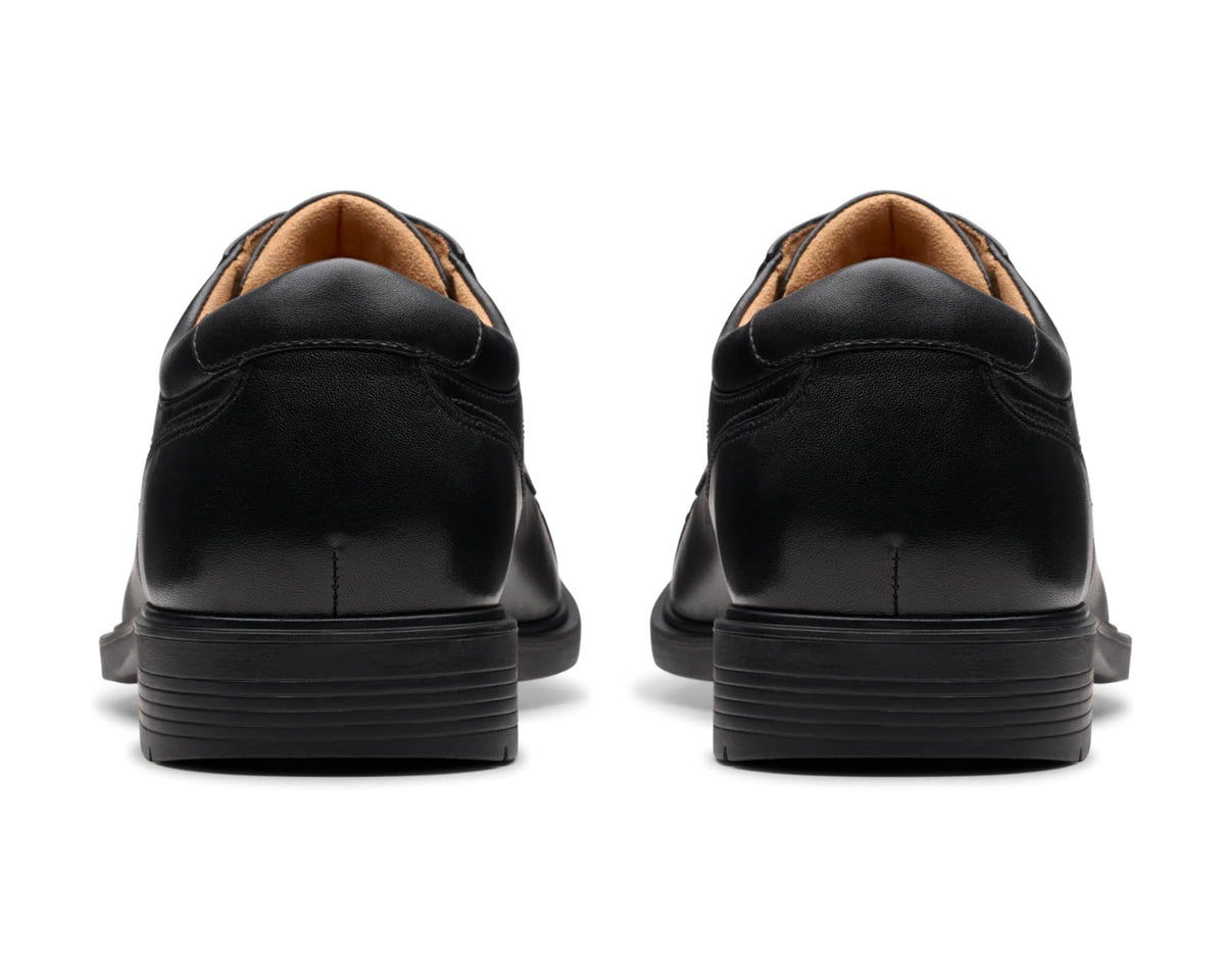 Men's Clarks Eldredge Cap Black Leather