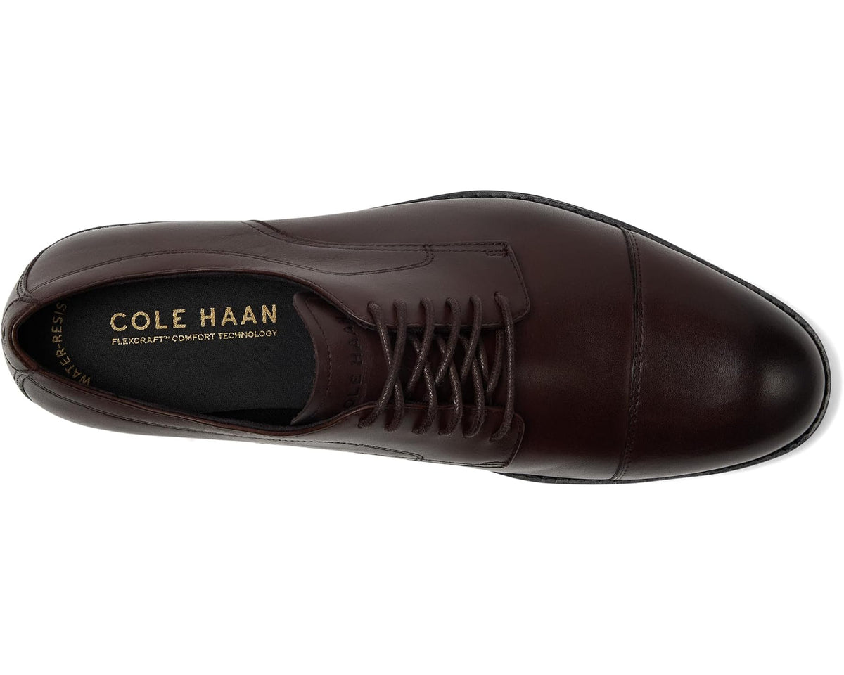 Men's Cole Haan Harmon Grand Cap Toe Oxfords Madeira/Black Wr