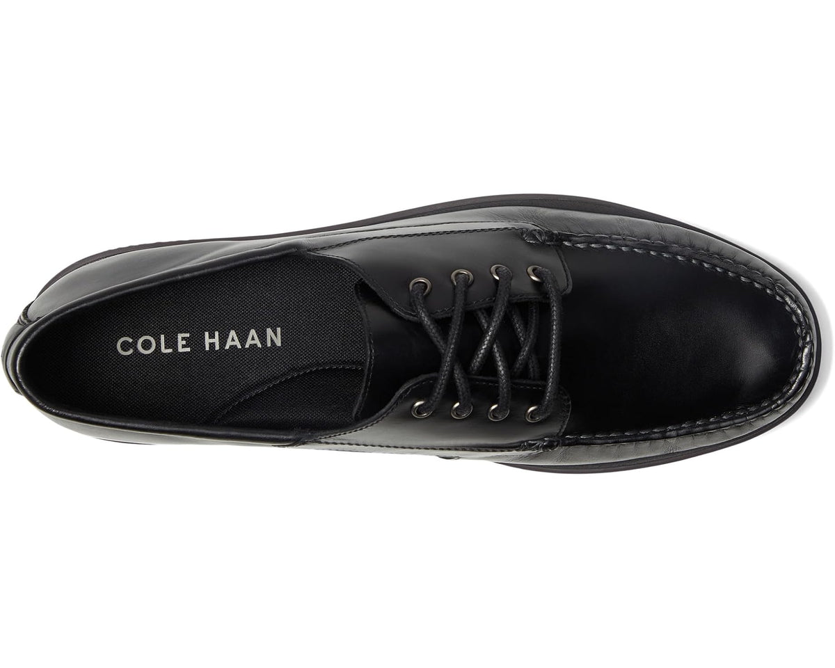 Men's Cole Haan Grand 4-Eye Loafers Black Nubuck/Pavement