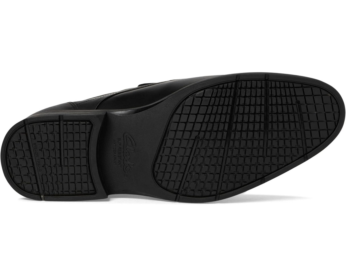 Men's Clarks Steadwell Step Black Leather