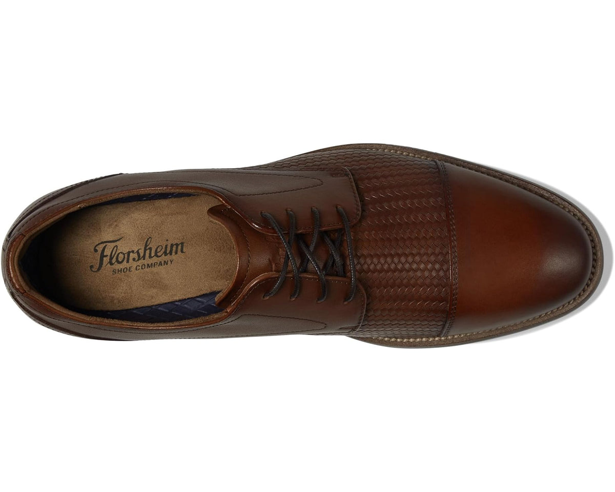 Men's Florsheim Rucci Weave Cap Toe Oxford Cognac