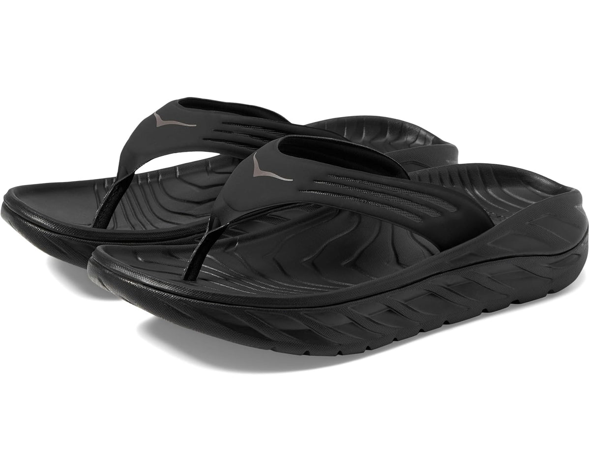 Men's Hoka Ora Recovery Flip Black/Dark Gull Gray
