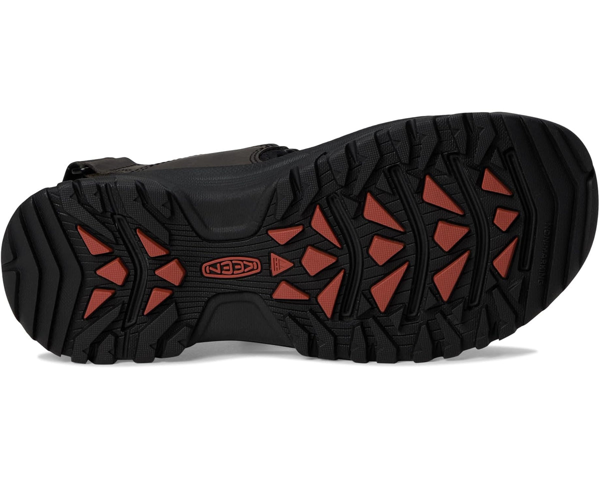 Men's KEEN Targhee III Open Toe Sandal Grey/Black