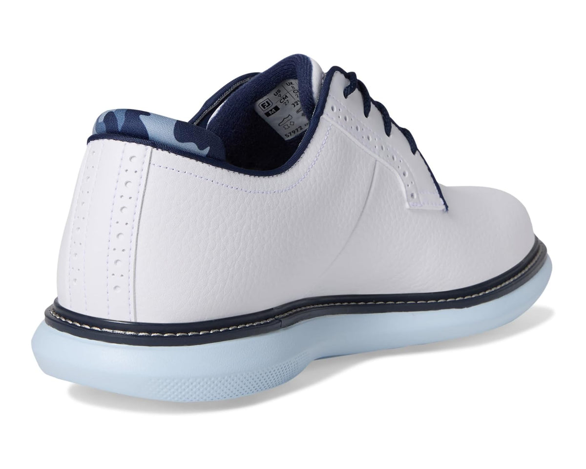 Men's FootJoy Traditions Blucher White/Sky Blue/Camo