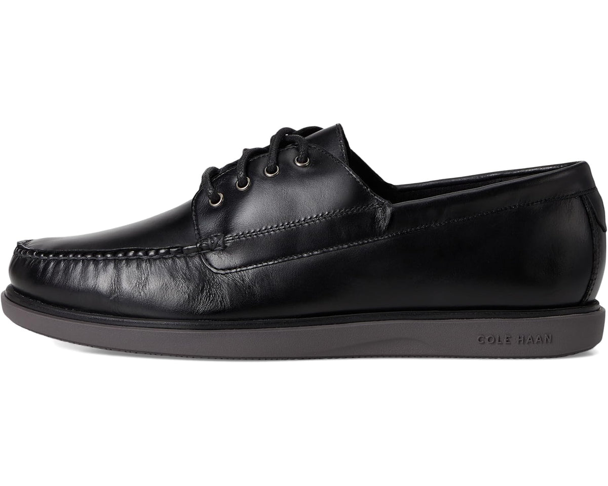Men's Cole Haan Grand 4-Eye Loafers Black Nubuck/Pavement