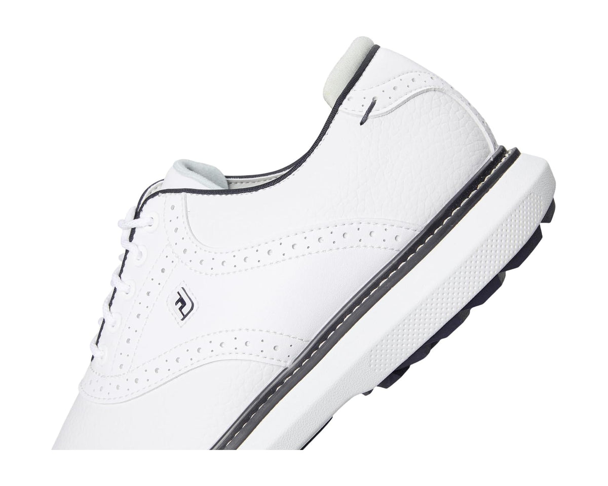 Men's FootJoy Traditions Spikeless Golf Shoes- Previous Season White/Navy