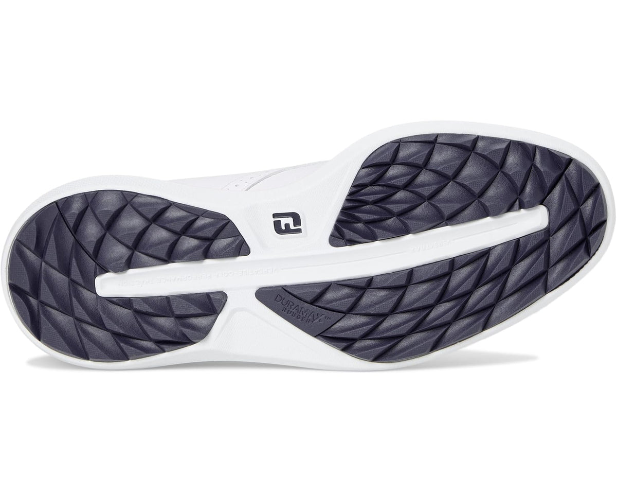 Men's FootJoy Traditions Spikeless Golf Shoes- Previous Season White/Navy