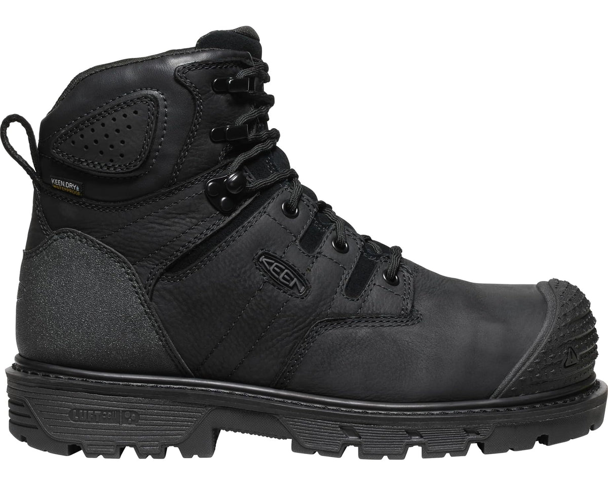 Men's KEEN Utility Camden 6 Waterproof Composite Toe Black/Black