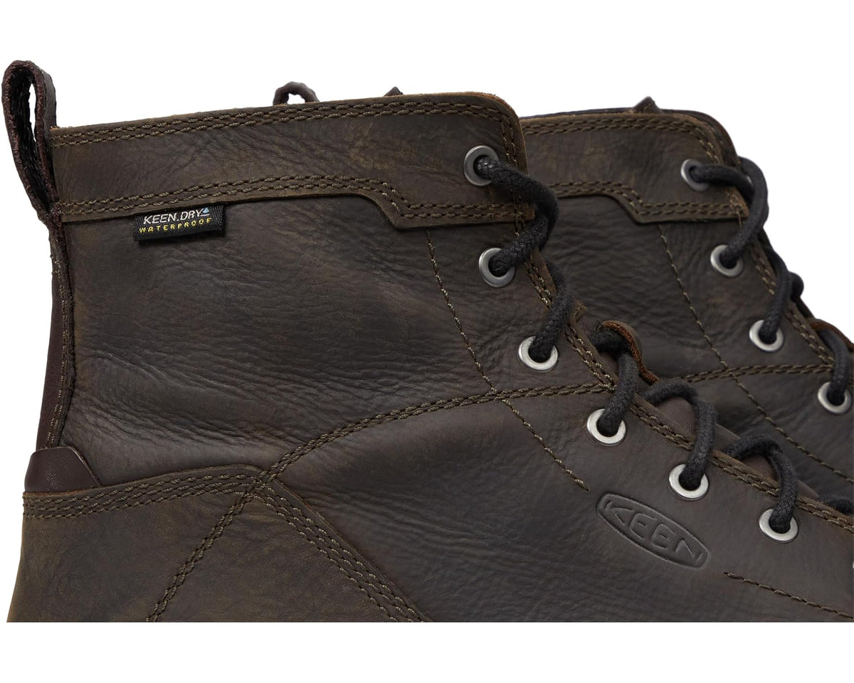 Men's KEEN Utility 6 San Jose Waterproof Soft Toe Cascade Brown