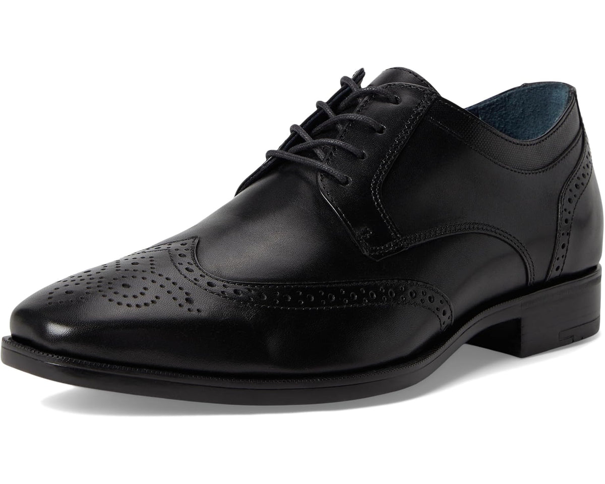 Men's Johnston & Murphy Gibbons Wingtip Black Full Grain