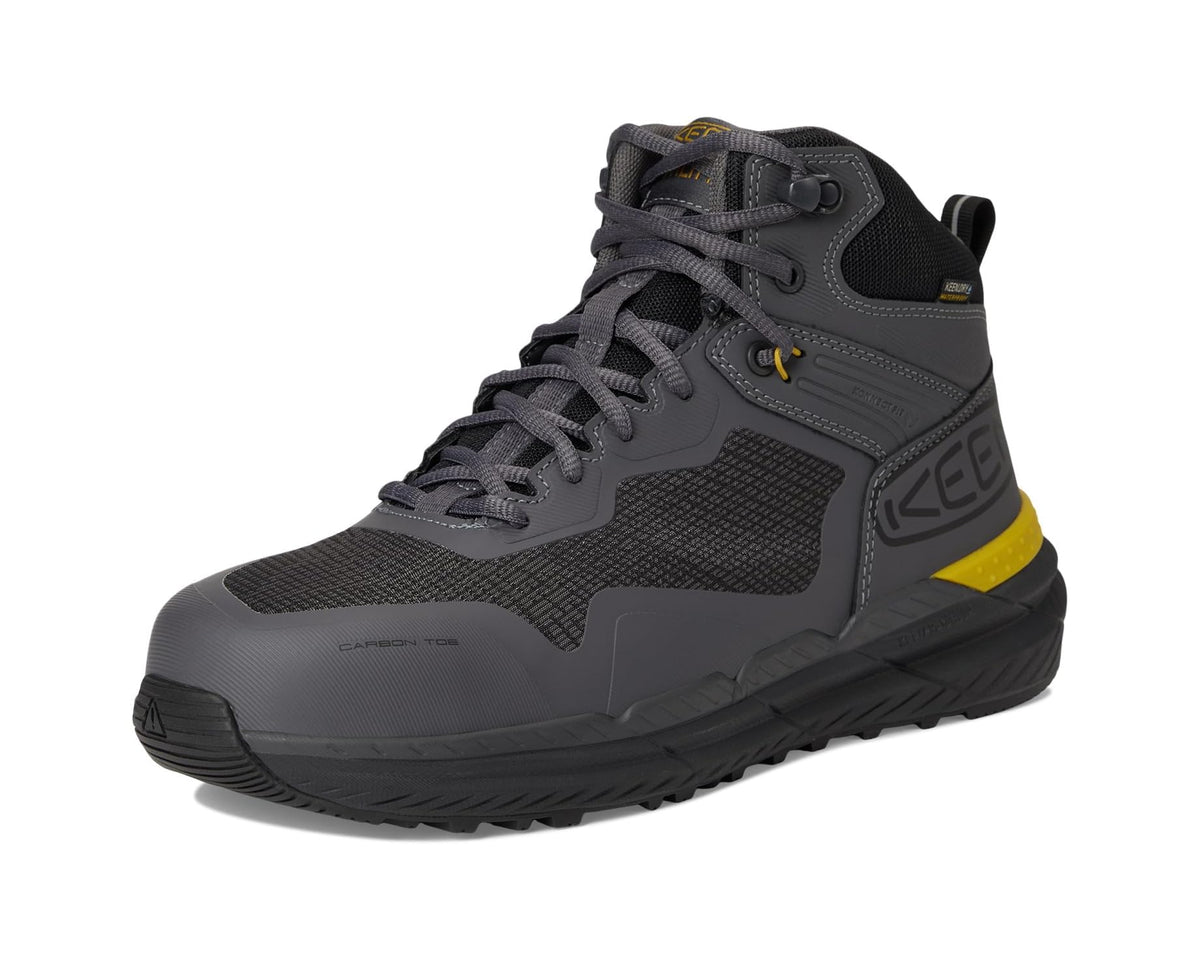 Men's KEEN Utility Synchro Waterproof Work Boot (Carbon-Fiber Toe) Magnet/Black