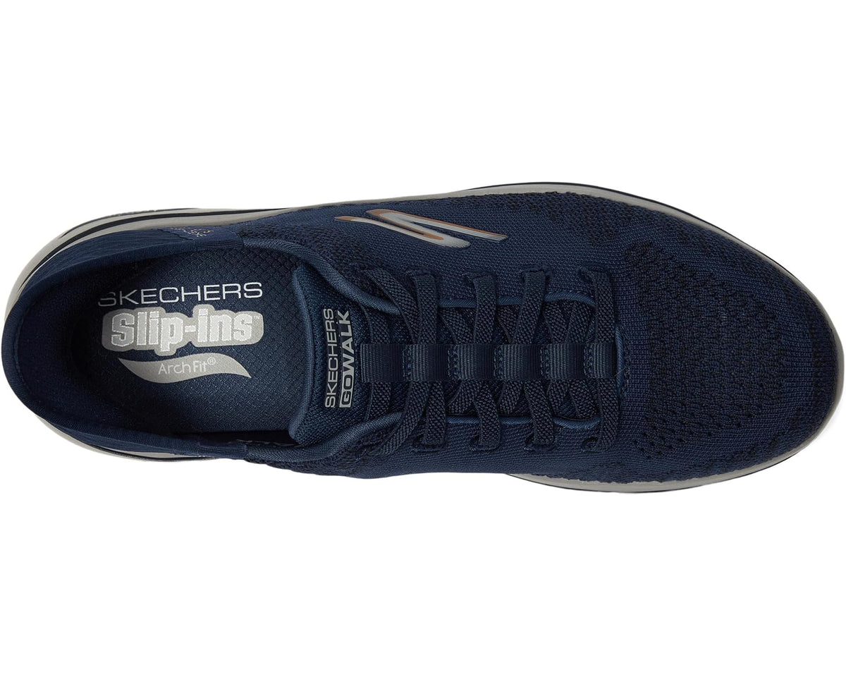 Men's SKECHERS Performance Go Walk Arch Fit 2.0 - Grand Hands Free Slip-Ins Navy/Orange