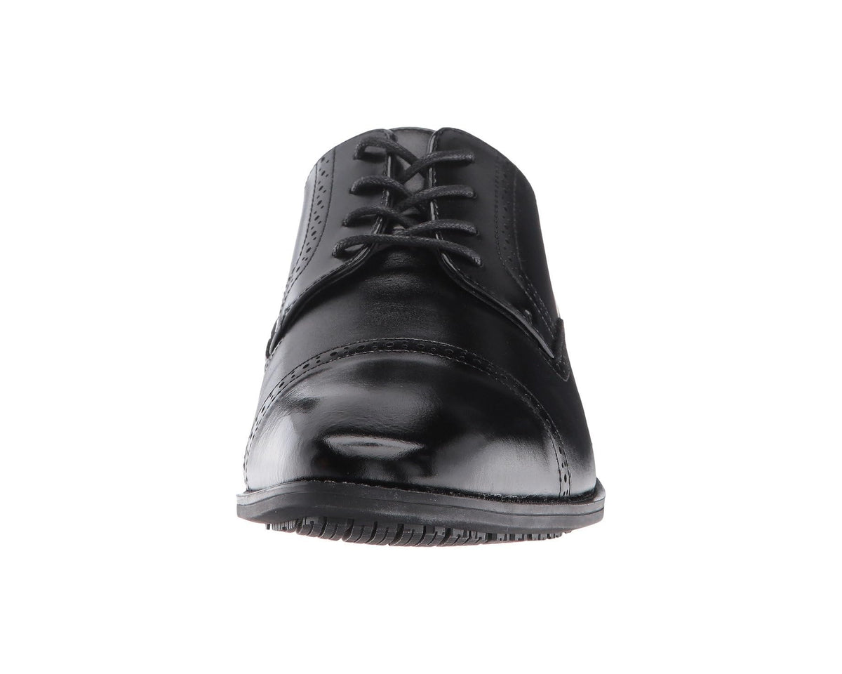 Men's Stacy Adams Abbott Slip Resistant Cap Toe Oxford Black