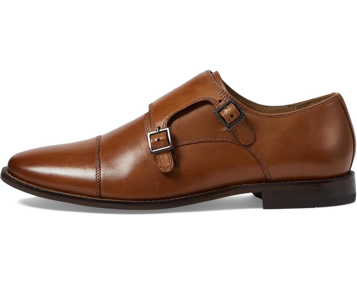 Men's Florsheim Montinaro Double Monk Strap Saddle Tan Smooth