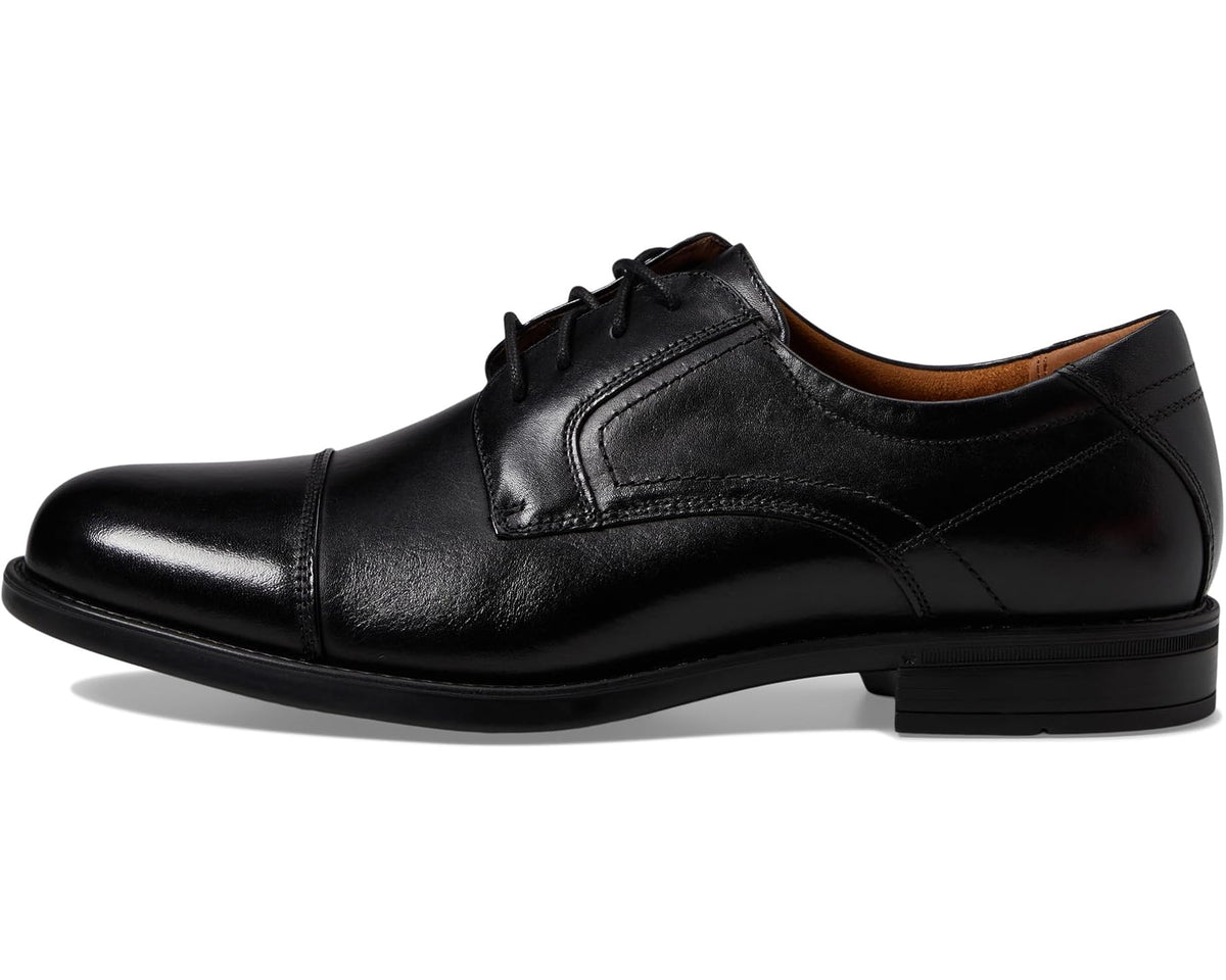 Men's Florsheim Midtown Cap Toe Oxford Black Smooth