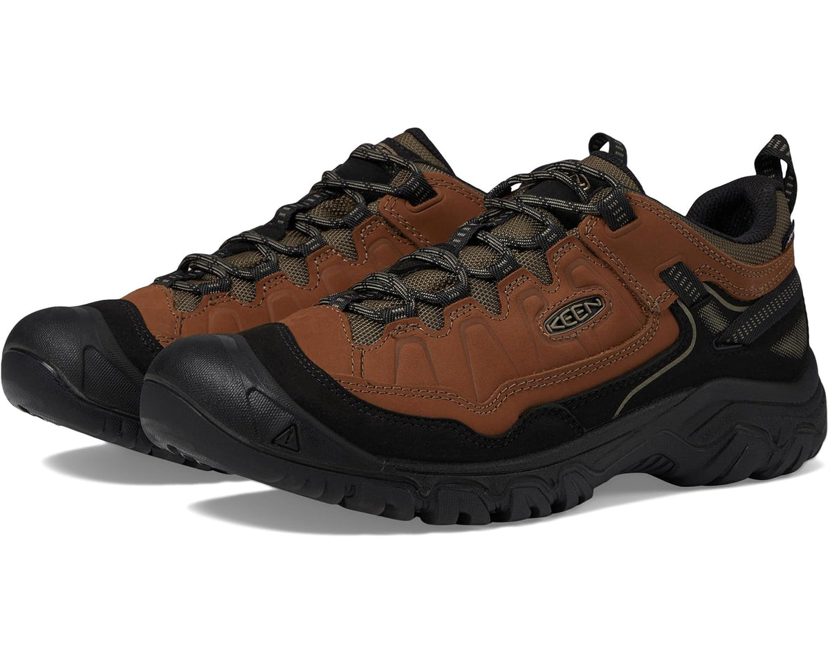 Men's KEEN Targhee 4 Low Height Durable Comfortable Waterproof Bison/Black