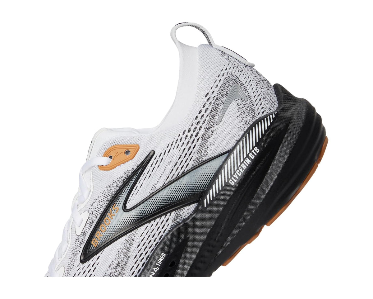 Men's Brooks Glycerin GTS 22 White/Grey/Black